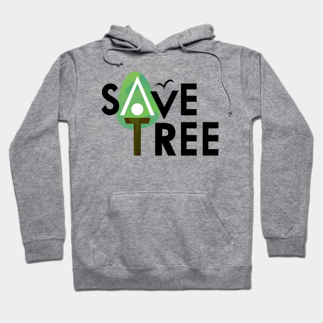 Save A Tree Hoodie by DeVouca